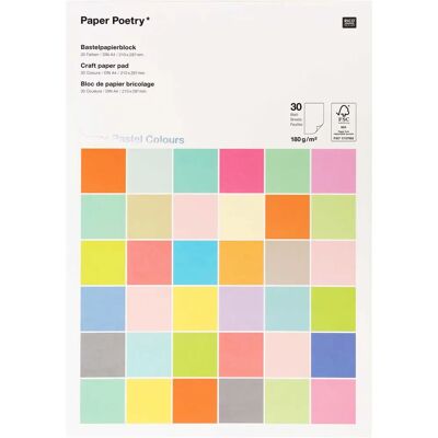 Rico Design 99010.09.22 Kunstpapier - 30 Blätter Rico Design 99010.09.22 Kunstpapier - 30 Blätter