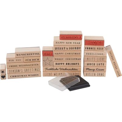 Rico Design GmbH & Co.KG Weihnachtsstempel-Set 26 Stück Rico Design GmbH & Co.KG Weihnachtsstempel-Set 26 Stück