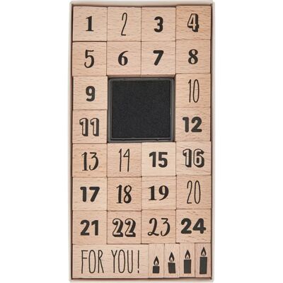 Rico Design 302053 Adventskalender - Zahlstempel Bastelset Rico Design 302053 Adventskalender - Zahlstempel Bastelset