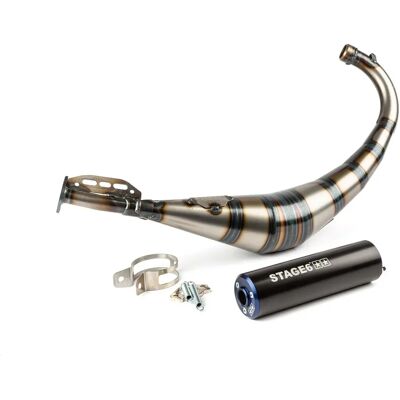 Stage6 Streetrace Derbi / Minarelli AM6 Low Mount Exhaust - Street-legal Performance Stage6 Streetrace Derbi / Minarelli AM6 Low Mount Exhaust - Street-legal Performance
