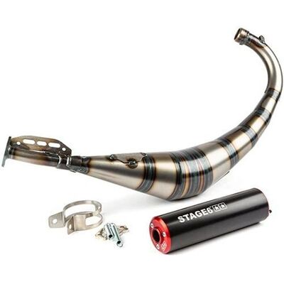 Stage6 Exhaust Low Mount for Minarelli AM6 / Derbi - Streetrace Performance Stage6 Exhaust Low Mount for Minarelli AM6 / Derbi - Streetrace Performance