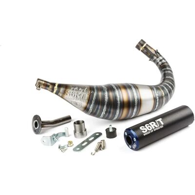 Stage6 R/T 90-100cc Blue/Black Minarelli AM6 Exhaust Stage6 R/T 90-100cc Blue/Black Minarelli AM6 Exhaust