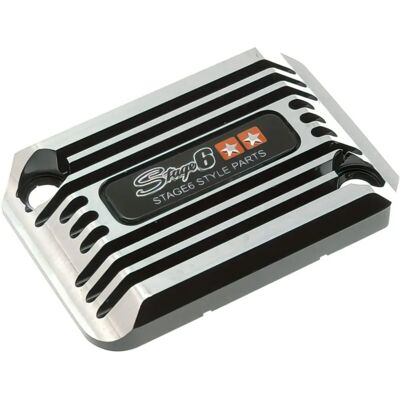Coperchio pompa freno CNC Stage6 - Nero anodizzato per MBK Nitro, Aerox, Benelli Coperchio pompa freno CNC Stage6 - Nero anodizzato per MBK Nitro, Aerox, Benelli