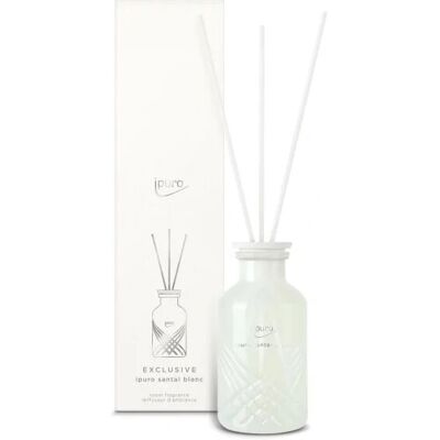 Ipuro Santal Blanc Aroma Diffusor - Duftflasche Glas Weiß Ipuro Santal Blanc Aroma Diffusor - Duftflasche Glas Weiß