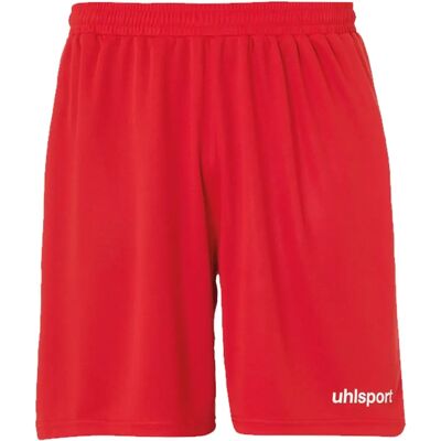 Shorts de base rouges uhlsport - Équipement de football - Publicité Shorts de base rouges uhlsport - Équipement de football - Publicité