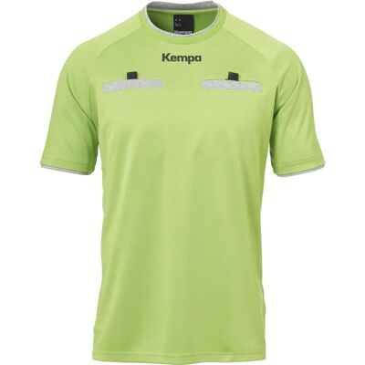Maglietta Uomo Arbitraggio Verde a Manica Corta Kempa - Calcio Maglietta Uomo Arbitraggio Verde a Manica Corta Kempa - Calcio