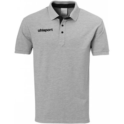 Uhlsport Prime Mottled Grey/Black Polo - Poloshirt Uhlsport Prime Mottled Grey/Black Polo - Poloshirt