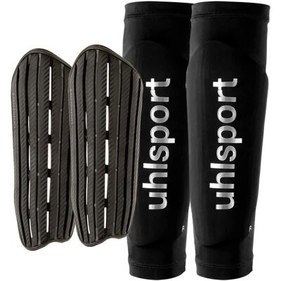 Coudières de football unisex Uhlsport CarbonFlex EVO Noires Coudières de football unisex Uhlsport CarbonFlex EVO Noires