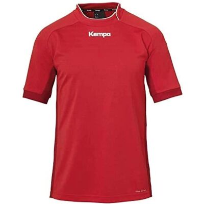 Maglietta Kempa Prime Rossa a Maniche Corte - Abbigliamento Sportivo Maglietta Kempa Prime Rossa a Maniche Corte - Abbigliamento Sportivo