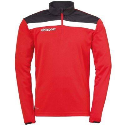 UHLSPORT Herren Sweatshirt OFFENSE 23 1/4 ZIP TOP - mens - red/black/white - M UHLSPORT Herren Sweatshirt OFFENSE 23 1/4 ZIP TOP - mens - red/black/white - M