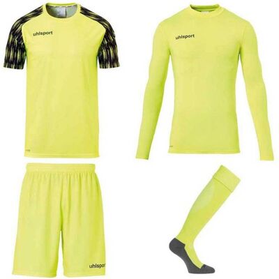 Uhlsport Gelbes Reaction Goalkeeper Set - Kinder Uhlsport Gelbes Reaction Goalkeeper Set - Kinder