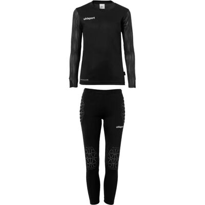 Uhlsport Kids Reaction Goalkeeper Clothing Set - Black Uhlsport Kids Reaction Goalkeeper Clothing Set - Black