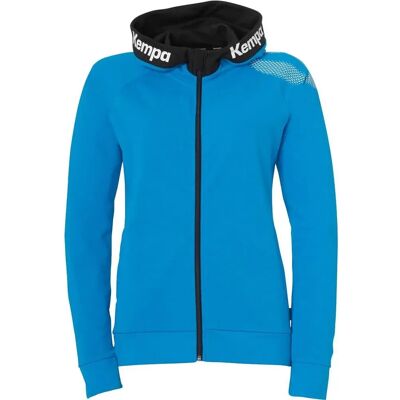 Kempa Core 26 Blue Women's Full Zip Hoodie - Sweater Kempa Core 26 Blue Women's Full Zip Hoodie - Sweater