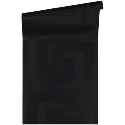 Papel pintado clave griega Versace - Negro 10m x 70cm Papel pintado clave griega Versace - Negro 10m x 70cm