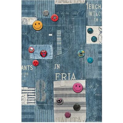 LIVINGWALLS 94229-1 Samoprzylepny Panel Dekoracyjny Denim Niebieski - Dekoracja LIVINGWALLS 94229-1 Samoprzylepny Panel Dekoracyjny Denim Niebieski - Dekoracja