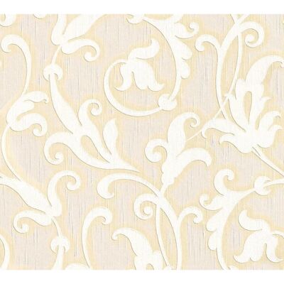 ARCHITECTS PAPER Tessuto Vliestapete - Barockmuster, Creme Gold, 0,53m x 10,05m ARCHITECTS PAPER Tessuto Vliestapete - Barockmuster, Creme Gold, 0,53m x 10,05m
