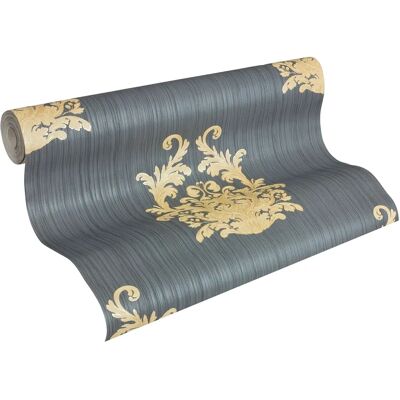 Architects Paper Nobile Blau Gold Barock Tapete - Tapete Architects Paper Nobile Blau Gold Barock Tapete - Tapete
