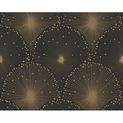 A.S. Creations Gold Schwarz Art Deco Tapete - Tapete A.S. Creations Gold Schwarz Art Deco Tapete - Tapete