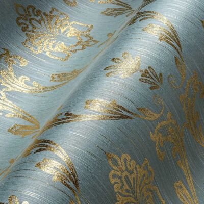 Carta da parati tessile Metallic Silk Barocco - Carta Carta da parati tessile Metallic Silk Barocco - Carta