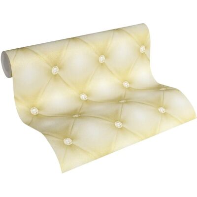 AS Creations Chesterfield Gold Leder Wallpaper - Tapete AS Creations Chesterfield Gold Leder Wallpaper - Tapete
