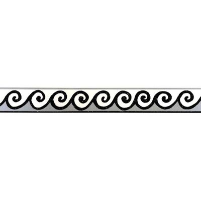 AS Creations Glitter Swirl Black Wallpaper Border AS Creations Glitter Swirl Black Wallpaper Border