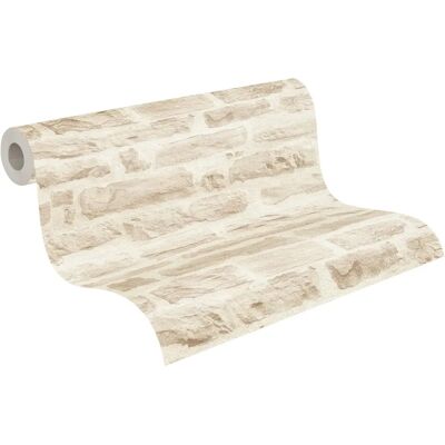 LIVING WALLS Carta da Parati Pietra Beige - Rivestimento per pareti e soffitti LIVING WALLS Carta da Parati Pietra Beige - Rivestimento per pareti e soffitti
