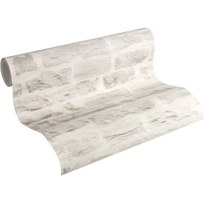 LIVING WALLS Grau Stein Tapete - Tapete LIVING WALLS Grau Stein Tapete - Tapete