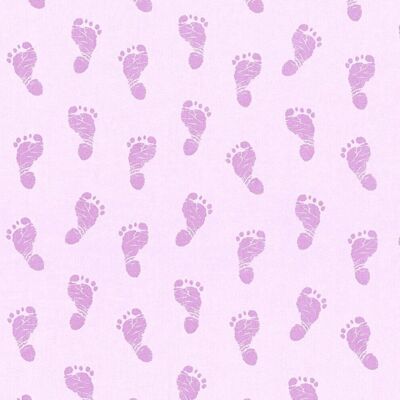 A.S. Creation Pink Baby Feet Wallpaper - Childrens Room Decor A.S. Creation Pink Baby Feet Wallpaper - Childrens Room Decor