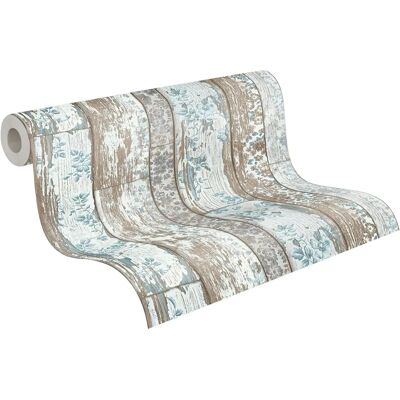LIVING WALLS Blau Florale Vliestapete - Wanddeko LIVING WALLS Blau Florale Vliestapete - Wanddeko