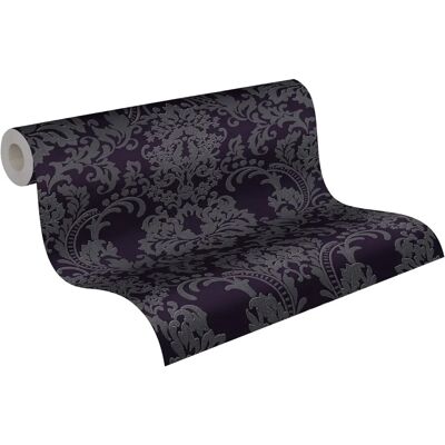 Papel de Parede Barroco Prateado Living Walls - Decoração de Parede Papel de Parede Barroco Prateado Living Walls - Decoração de Parede