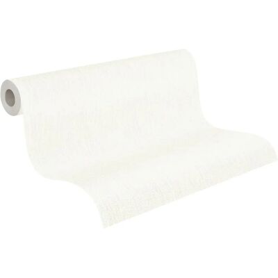 A.S. CRÉATION Il Decoro Uni White Wallpaper 0.53x10.05m A.S. CRÉATION Il Decoro Uni White Wallpaper 0.53x10.05m