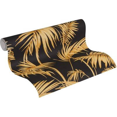 A.S. Creation Lola Paris Palm Tapete Schwarz / Gold - Tapete A.S. Creation Lola Paris Palm Tapete Schwarz / Gold - Tapete