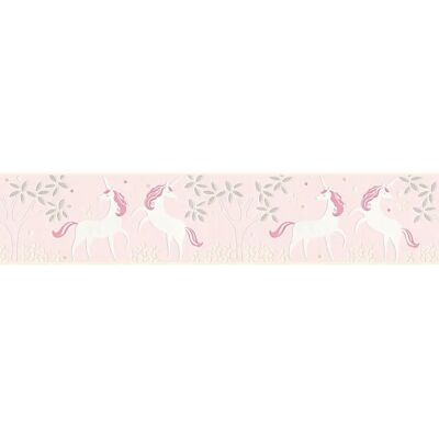 LIVING WALLS Jungen & Mädchen Rosa Weiß Vinyl Bordüre - Kinderzimmer Dekoration LIVING WALLS Jungen & Mädchen Rosa Weiß Vinyl Bordüre - Kinderzimmer Dekoration
