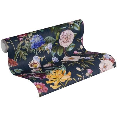 A.S. Creation Jette Flowers Carta da Parati Navy - Carta A.S. Creation Jette Flowers Carta da Parati Navy - Carta