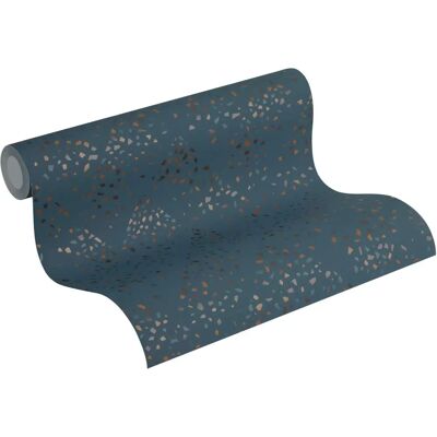 LIVING WALLS Blaue Moderne Vlies Tapete - 50's Glam Konfetti LIVING WALLS Blaue Moderne Vlies Tapete - 50's Glam Konfetti