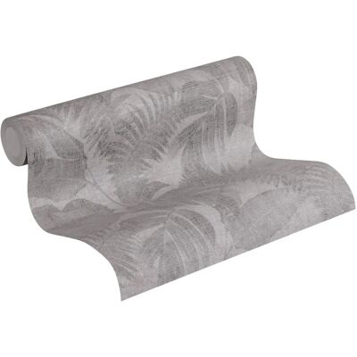 Living Walls Graue Tropische Palmen Tapete - Wandbelag Living Walls Graue Tropische Palmen Tapete - Wandbelag