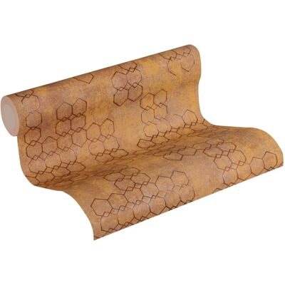 Living Walls Braune Geometrische Tapete - Wandtapete Living Walls Braune Geometrische Tapete - Wandtapete