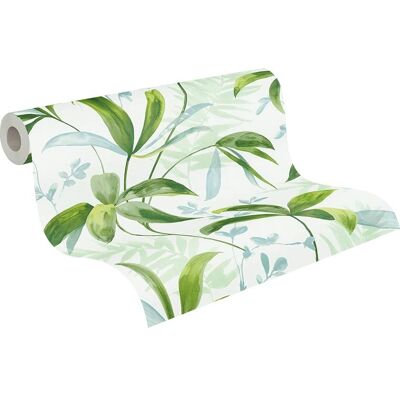 ARCHITECTS PAPER Jungle Chic Vliestapete - Grün & Weiß, 0,53x10,05m ARCHITECTS PAPER Jungle Chic Vliestapete - Grün & Weiß, 0,53x10,05m