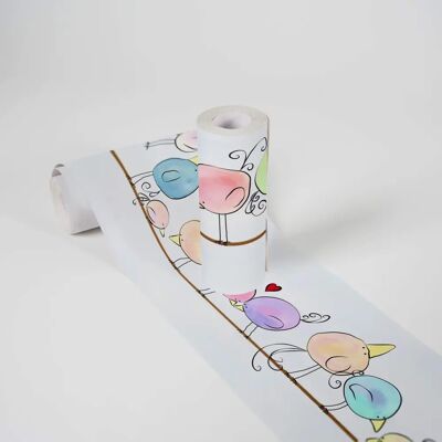 Bordo colorato "Funny Birds" di A.S. Creation per stanza bambini Bordo colorato "Funny Birds" di A.S. Creation per stanza bambini