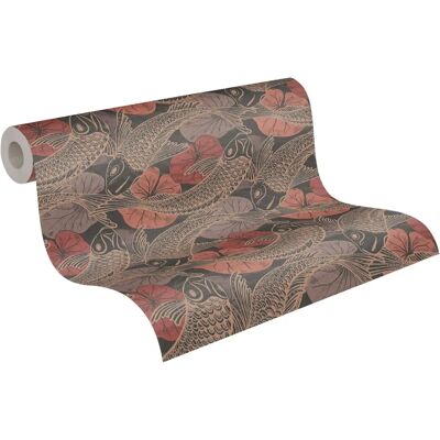 Papier Peint Living Walls Metropolitan Stories Mio Tokio - Rouge/Brass-Grey - Publicité Papier Peint Living Walls Metropolitan Stories Mio Tokio - Rouge/Brass-Grey - Publicité