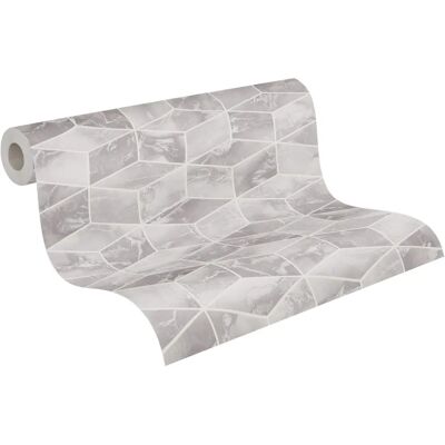 Living Walls Geometrische 3D Tapete - Wandtapete 0,53m x 10,05m Living Walls Geometrische 3D Tapete - Wandtapete 0,53m x 10,05m