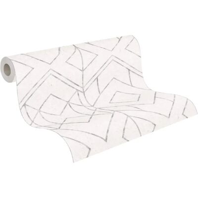 Papel pintado geométrico gris de Living Walls - Revestimiento mural Papel pintado geométrico gris de Living Walls - Revestimiento mural