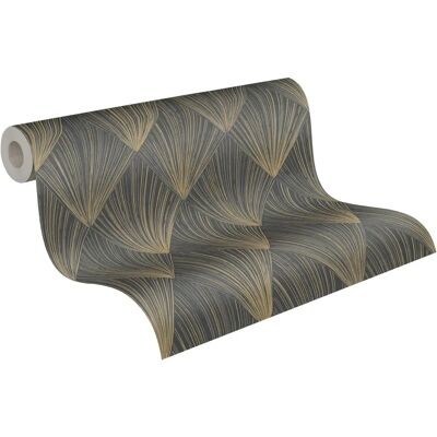 Ava New York Gold Metallic Tapete - Geometrischer Stil - 53cm x 10,05m Ava New York Gold Metallic Tapete - Geometrischer Stil - 53cm x 10,05m