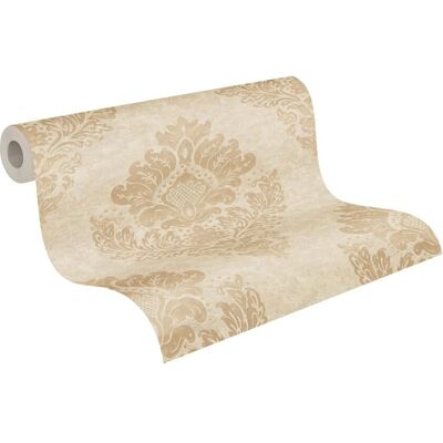 Living Walls Beigegold Barock Tapete - Wandgestaltung Living Walls Beigegold Barock Tapete - Wandgestaltung