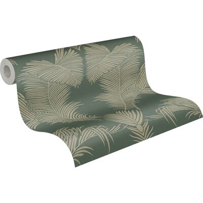 A.S. Création Trendwall grüne Metallic Palmen Dschungel Tapete A.S. Création Trendwall grüne Metallic Palmen Dschungel Tapete
