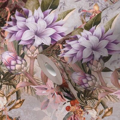 A.S. CRÉATION Dream Flowery - Flieder Blumenoptik Vliestapete - Wandtapete A.S. CRÉATION Dream Flowery - Flieder Blumenoptik Vliestapete - Wandtapete