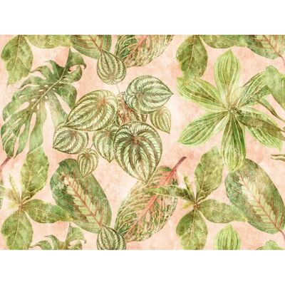 LIVING WALLS Jungle Muurschildering - Groen Roze - 4x3m LIVING WALLS Jungle Muurschildering - Groen Roze - 4x3m