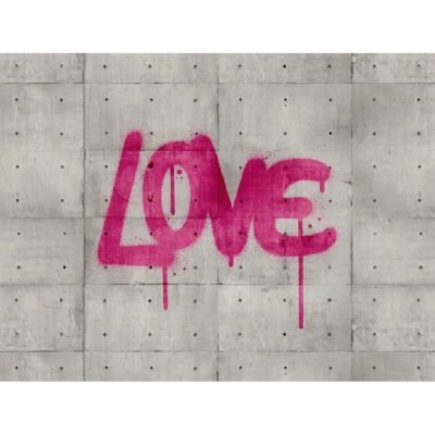 LIVING WALLS Il Muro Rosa Grigio 4x3m Carta da Parati LIVING WALLS Il Muro Rosa Grigio 4x3m Carta da Parati