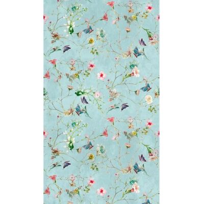 Merk Model - Vlinder Bloemen Behang - Wanddecor Merk Model - Vlinder Bloemen Behang - Wanddecor