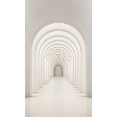 LIVING WALLS La Parete Carta da Parati 3D Bianco Grigio 2x3m LIVING WALLS La Parete Carta da Parati 3D Bianco Grigio 2x3m
